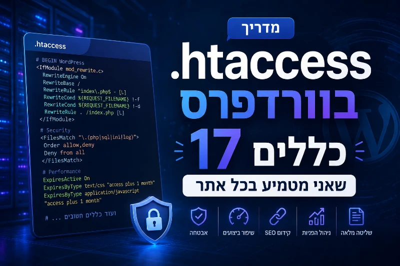 המדריך שלי ל-htaccess בוורדפרס